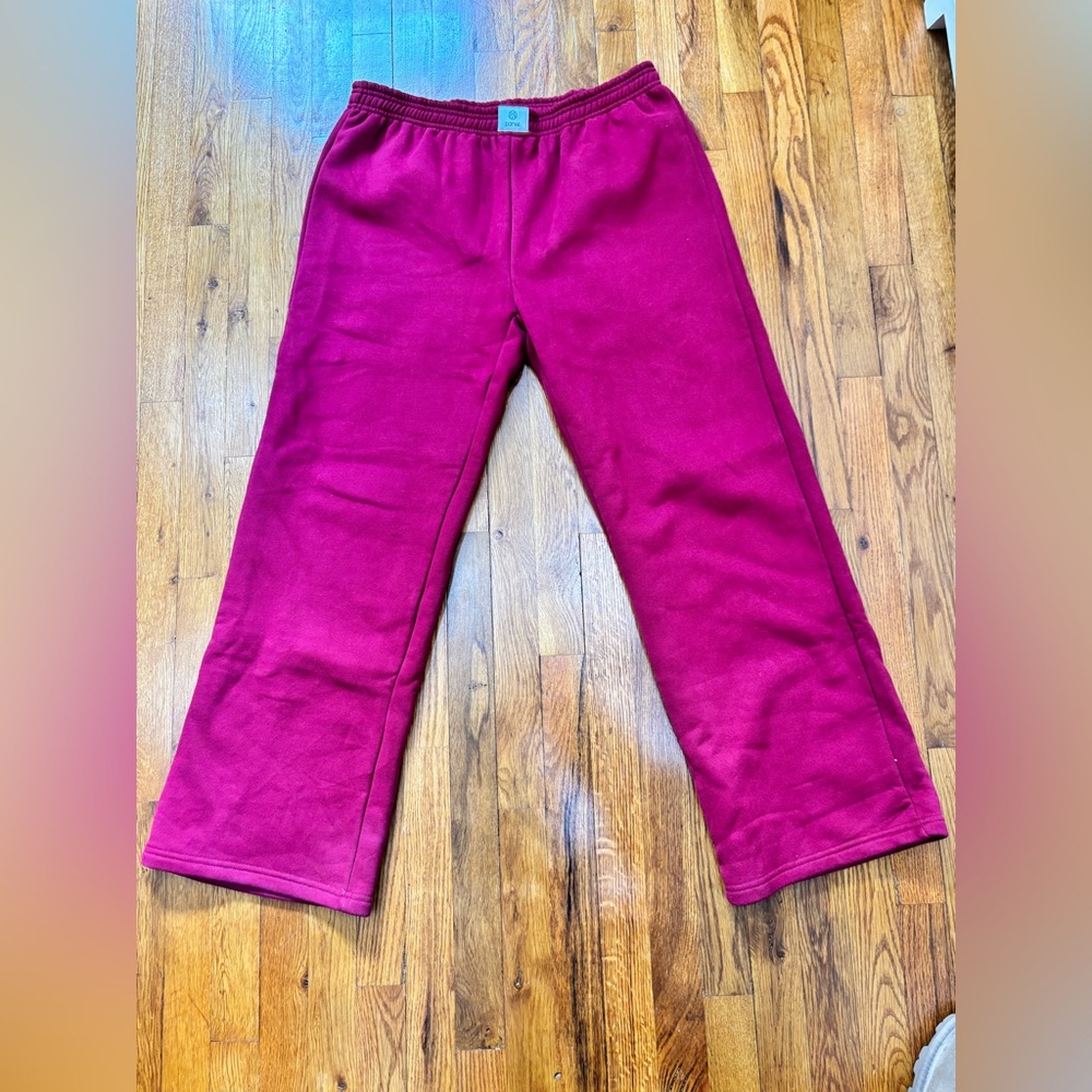 Women’s Parke Cozy Fleece Bottoms in burgundy -XL